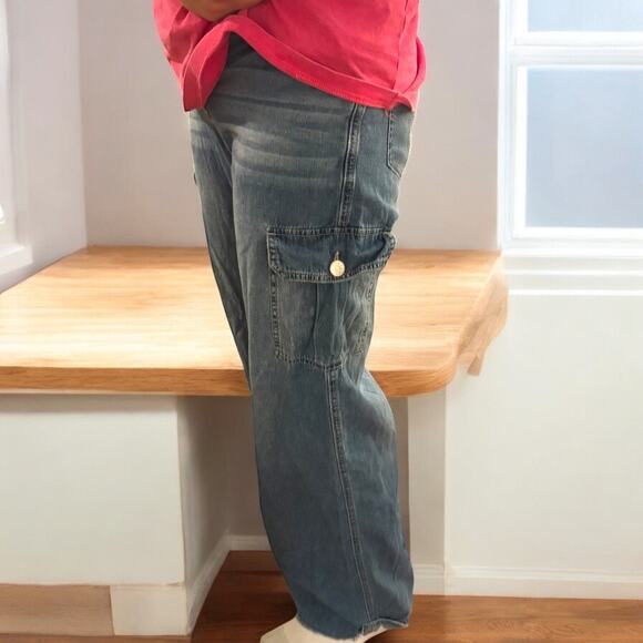 DELIA's Vintage y2K baggy carpenter Jeans size small - Picture 3 of 5